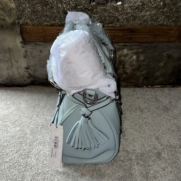 NWT Dooney & Bourke Sorrento Dusty Blue Satchel - Picture 4 of 14